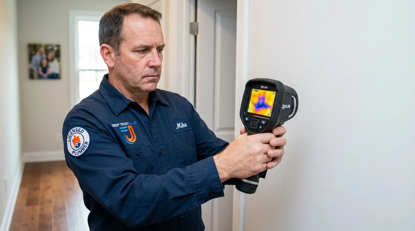 Thermal imaging leak detection by Johns Plumbing LLC in Paulsboro
